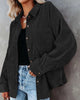 Winter Clothes Women Corduroy Long Sleeve Casual Shirt Button Women Coat Overshirt Loose Comfortable Coat Female
