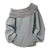Knit Patchwork Sweatshirt Women Loose Casual Long Sleeve Sporty Top Spring Fall Chic Lazy Off Shoulder Harajuku Y2K Coat