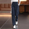 Wide-Leg Overalls Pants Women Korean Spring Autumn High Waist Loose All-Match Casual Narrow Straight Pants Female Trousers