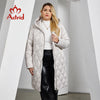 Women's Winter Jacket Plus Size Women Parka Long Thick Bio Down Jackets Hooded Diamond Quilted Coat Female Clothing