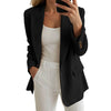 Corduroy Suit Jacket For Womens Business Casual Outfits Long Sleeve Notched Lapel Casual Work Suits Jackets For Women Plus Size