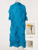 Spring Pleated Dress For Women Loose Fold Turtleneck A-Line Vintage Long Dresses Lady Elegant Clothes Tide 2Aa6000
