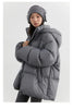 Women Down Coats Solid Loose Hooded 90 White Duck Down Down Jacket Puffs Female Outerwear Autumn Winter