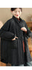 Retro Thickened Cotton Coat Women's Big Pocket Medium-Length Casual Large Size Quilted Winter Jacket W961