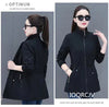 Windbreaker Women Mid Length Outerwear Spring Autumn Korean Waist Jacket Trench Coat for Women Basic Coat Mom Clothes