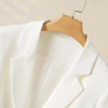 Light Job Style Draped Small Suit Women's Jacket One Button Long Sleeve Non-Slit Suit Top Spring & Fall Style
