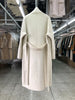 Women Bathrobe Style Double Sided Wool Coat Loose Big Turn-Down Collar Long Sleeve Warm Wool Jacket Autumn Winter