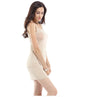 SuyaDrea Women's Silk Viscose Knit Slip Dress, Scoop Neck Spaghetti Strap Mini Underskirt, Lightweight Anti-Chafing Inner Dress