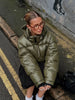 Women Hooded Thicken Warm Cotton Jacket Zipper Glossy Snow Winter Loose Female Coat Lace Up Casual Down Puffer Outwear