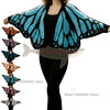 Women's Butterfly Knit Shawl Cape Crochet Monarch Butterfly Cardigan Coat Spring and Autumn Shawl Top Outerwear