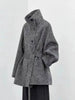 Autumn Winter Stand Collar Women's Double-faced Woolen Coat Korean Single Breasted Thick Overcoat DB5065