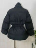 Cotton Padded Coat With Belt Long Sleeves Big Size Solid Warm Jacket Winter Female Streetwear 2Z288516