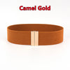Women Elastic Band Wide Belts Simple Down Coat Waist Belt Female Buckle Black Strap Dress Decoration Accessories Ladies