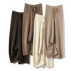 Women's Cashmere Pants 100% Merino Wool Broadfoot Pants Women's Knit Loose Knit Pants Fall/Winter Women's Thick Pants