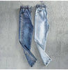 Korean Spring Autumn drilling Elastic Jeans Women's Loose High-waisted Haren Denim Pants Female Casual Wild Jeans