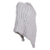 Women's 100% Real Natural Rabbit Fur Knitted Pullover Poncho Lady Cape Genuine Fur Shawl Warm One Size