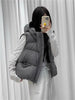 Autumn Winter Soft Puffs Cotton Vest Jacket Women Loose Thicken Warm Hooded Waistcoat Coat Female Casual Ladies Tops