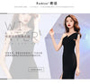 Host evening dress, light, niche one shoulder black long dress, fishtail, one shoulder dress, female