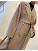 101801 Women Coat Winter Women's Jacket 10% Cashmere 90% Wool Classic Camel Wool Coat