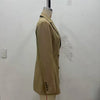 Elegant Stripe Blazer Women Loose Full Sleeve Stand Collar Single Breasted Coats Female Spring Outwear Lady