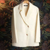 Women's Single Breasted Blazer Autumn Chic Casual Back Slit Design Niche Famale Suit Coat 2DB4253