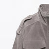 Vintage Stand Collar Women's Coat Full Sleeve Pocket Zippers Loose Lady Short Jackets Autumn Winter Female Streetwear