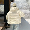 Fall Lightweight Hooded Puffer Jacket Russian Winter Women Zip Up Solid Warm Cotton Padded Outerwear Quilted Coat Куртка
