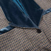 Woolen Plaid Long Coat Women Turn-down Collar Loose Long Sleeve Button Elegant Outwear Female Thicken Spring Street Jacket