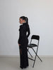 Sexy Sheath Women's Maxi Dresses Solid Turtleneck Regular Long Sleeves Hollow Out Slim Fit Bodycon Party Vestidos Robes