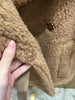 Teddy Bear Shawl Female Autumn Winter Camel Jacket Sheep Wool Coat Lapel Short Alpaca Silk Jacket