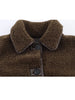 Women Lapel Single Breasted Pocket Decoration Long Sleeve Warm Jacket Female Autumn Winter Casual Street Jackets