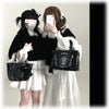 Original Japanese Lace Off-Shoulder Long Sleeve Dress Sweet Girl Kawaii Bowknot Women's Elegant Lolita Short Dresses