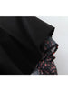 Autumn Women Vintage Floral Print Chiffon Dress Sexy Semi-Sheer Long Sleeve Layered Ruffle Ladies Short Dress