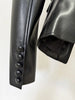 High Street Designer Jacket Women's Belt Slim Fitting Leather Button Pocket Decoration Artificial Leather Blazer
