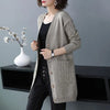 Ladies Sweater Jacket Autumn Winter V-neck Be All-match Women's Knitting Cardigan Sweater Coat Loose Comfortable Female Top