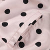 Pink Polka Dot Jacket For Women Casual Stand Collar Long Sleeve Button Loose Coat Lady Spring Chic Street Outerwear