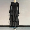 Spring Ruffled Lantern Sleeve Pleated Dress Atmospheric Design Sense Pleated Long Dresses Women's Clothing