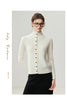 Autumn Women's Cardigan 100% Cashmere Knitted Sweater Chic Tops Female Causal Turtleneck Collar Loose Size Jacket Coat