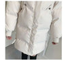 Autumn Winter Down Cotton Jacket Women Korean Mid-Long Cotton-Padded Thick Warm Parkas Hooded Coat Female Casual Ladies Tops
