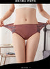 Women Lace Flowers Panties Sexy Hollow Temptation Silk Breathable Underwear Tummy Mid Waist Butt Lift Briefs Intimate Panty