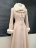 Winter Women's Woolen Coat Mid-length Slim Waist Japanese Kawaii Jackets Wool & Blends Vintage Subcultural Sweet Pink Outfits