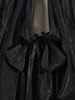 Chic Prom Robe for Women Scarf Collar Lantern Sleeve High Waist Temperament Pleated Evening Dress Female Clothes