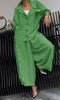 Spring Fall Women's 2 Piece Set Suit Office Lady Floral Striped Loose Blazer Casual Wide Leg Pants Suits For Women Clothing