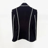 High Street Designer Jacket Women's Fringed Tassel Slim Fitting Blazer