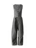 Gray 3 Piece Set Women's Lapel Blazer Short Vest High Waist Drawstring Wide Leg Pants Suit Autumn