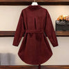 Spring Corduroy Shirt Women Jackets Korean Mid Length Version Cardigan Blouse Ladies Coat Shirts Female Overcoat