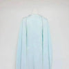 High Neck Cape Sleeve Slim-Fit Maxi Dress Pearl Trim Solid Color Floor Length Modest Abaya Style Formal Occasion Women