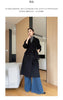 Notch Lapel Wool Coat Drop-Shoulder Women 100% Wool Loose Overcoat Double-Layers Autumn Winter Long Jacket Thick Trench Coat #24