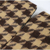 Retro Suede Coats High-waist Shorts Set Women's Plaid Full Sleeves Short Zipper Jackets Autumn Winter Ladies Outwear