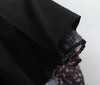 Autumn Women Vintage Floral Print Chiffon Dress Sexy Semi-Sheer Long Sleeve Layered Ruffle Ladies Short Dress